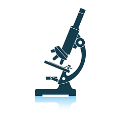 Image showing Icon of chemistry microscope