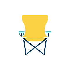 Image showing Icon of Fishing folding chair