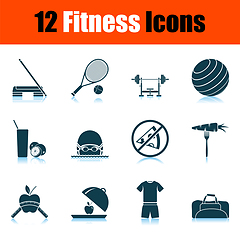 Image showing Fitness Icon Set