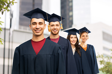 Image showing graduates in mortar boards and bachelor gowns