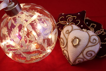 Image showing Christmas ornaments