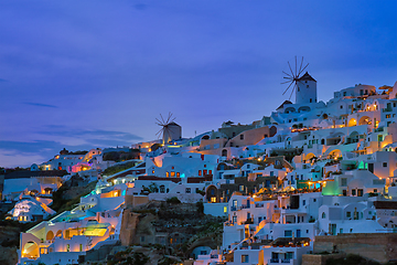 Image showing Famous greek tourist destination Oia, Greece