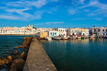 Image showing Picturesque Naousa town on Paros island, Greece