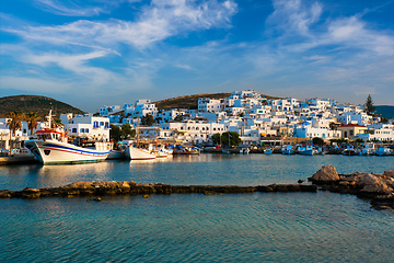 Image showing Picturesque Naousa town on Paros island, Greece