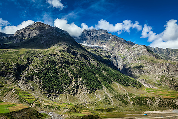 Image showing Lahaul valley in Himalayas. Himachal Pradesh, India