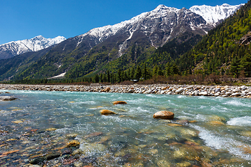 Image showing Baspa river in Himalayas