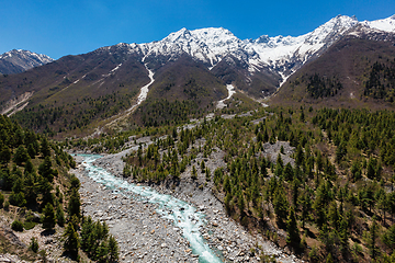 Image showing Baspa river in Himalayas