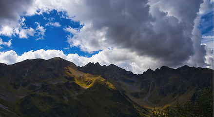 Image showing South Tyrolean Alps in autumn