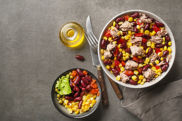 Image showing Tuna mexican corn salad