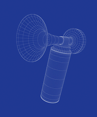 Image showing 3D model of air horn