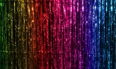 Image showing background of foil fringe in rainbow colors