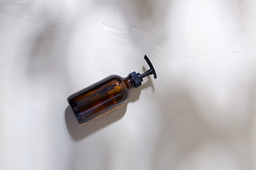 Image showing bottle of shower gel or liquid soap with dispenser