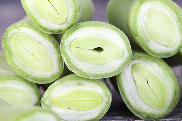 Image showing green seeds of beans