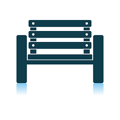 Image showing Tennis Player Bench Icon