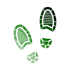 Image showing Man Footprint Icon