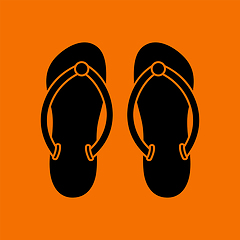 Image showing Spa Slippers Icon