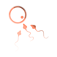 Image showing Sperm And Egg Cell Icon