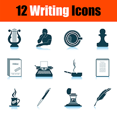 Image showing Writing Icon Set