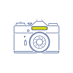 Image showing Icon of retro film photo camera