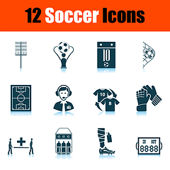 Image showing Soccer Icon Set