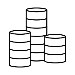 Image showing Coin Stack Icon