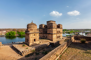 Image showing Royal cenotaphs of Orchha