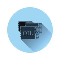 Image showing Oil tank storage icon