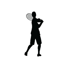 Image showing Tennis silhouette