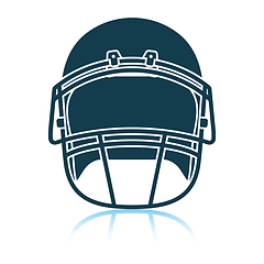 Image showing American football helmet icon