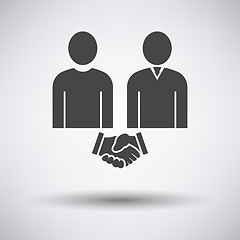 Image showing Two Man Making Deal Icon