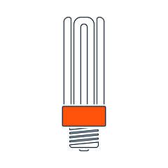 Image showing Energy Saving Light Bulb Icon