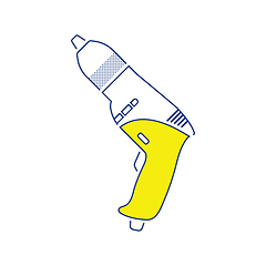 Image showing Icon of electric drill