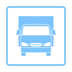 Image showing Van Truck Icon Front View