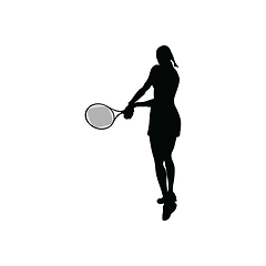 Image showing Tennis silhouette