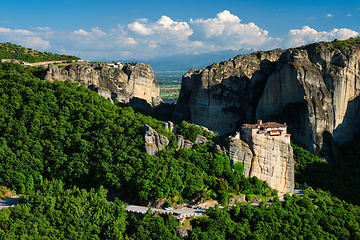 Image showing Monastery of Rousanou and Monastery of St. Stephen in Meteora in Greece