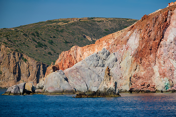 Image showing Rock formations in Aegean sea