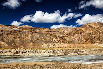 Image showing Himalayan landscape along Manali-Leh road