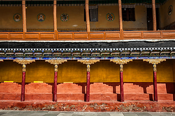 Image showing Tibetan architecture in Thiksey monastery