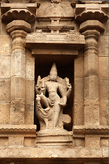 Image showing Bas reliefes in Hindu temple. Arulmigu Arunachaleswarar Temple. Tiruvannamalai, Tamil Nadu, India