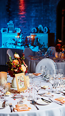 Image showing Table set for wedding