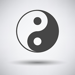 Image showing Yin and yang icon 