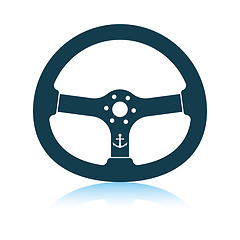 Image showing Icon of  steering wheel 