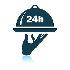 Image showing 24 hour room service icon