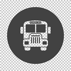 Image showing School bus icon