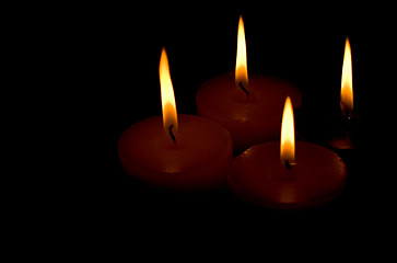 Image showing four candles