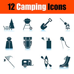Image showing Camping Icon Set