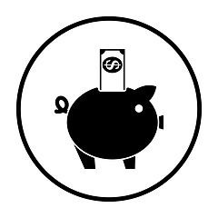 Image showing Piggy Bank Icon