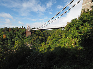 Image showing Clifton Suspension Bridge in Bristol