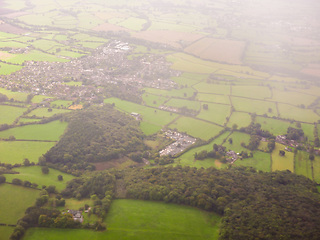 Image showing Aerial view of countryside near Bristol