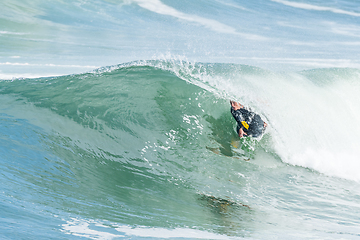 Image showing Bodyboarder in action